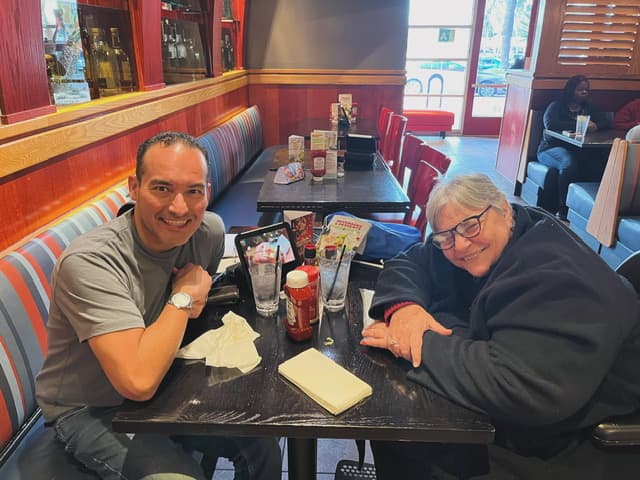 Meeting over lunch to talk through options